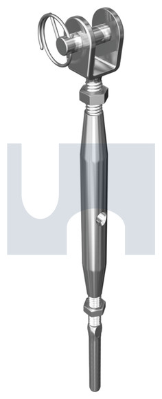 BOTTLESCREW JAW / SWAGE STAINLESS M 5 ( MINI BODY) 1/8 WIRE